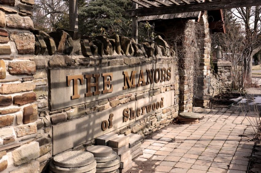 Gates leading to Sherwood Forest in Mississauga 