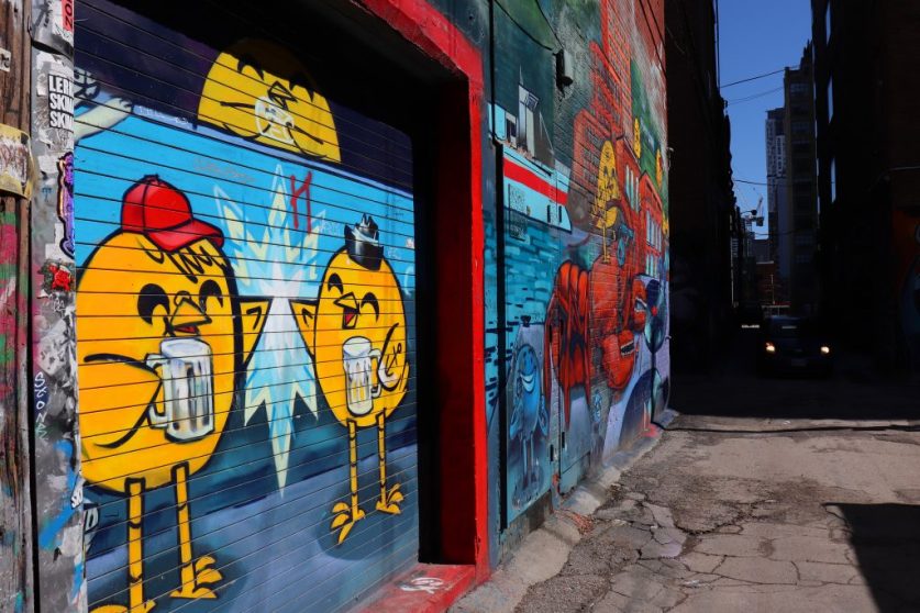 Toronto's renowned Graffiti Alley
