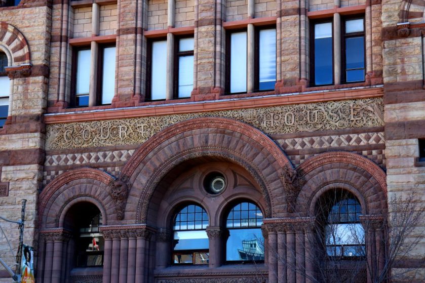 The Old Toronto City Hall and York County Court House Plaque in Toronto