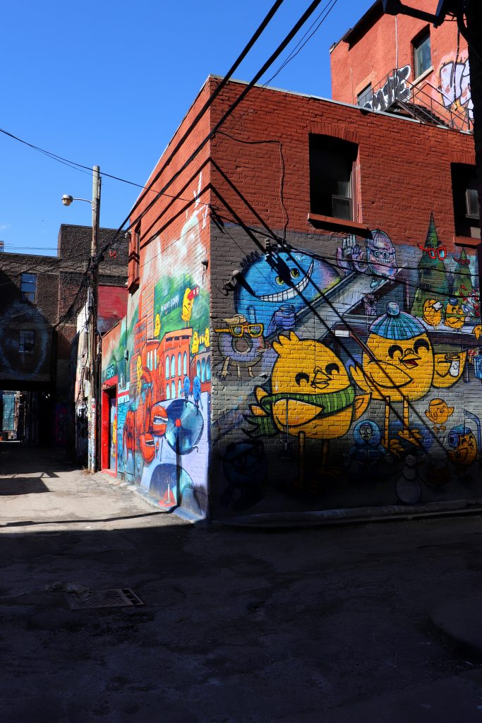 Colourful graffiti art near Downtown Toronto