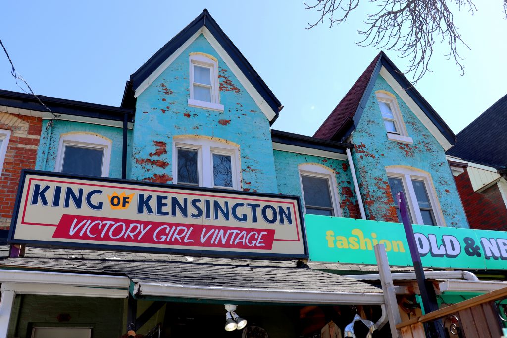 Vintage clothing shops in Kensington Market, Toronto 