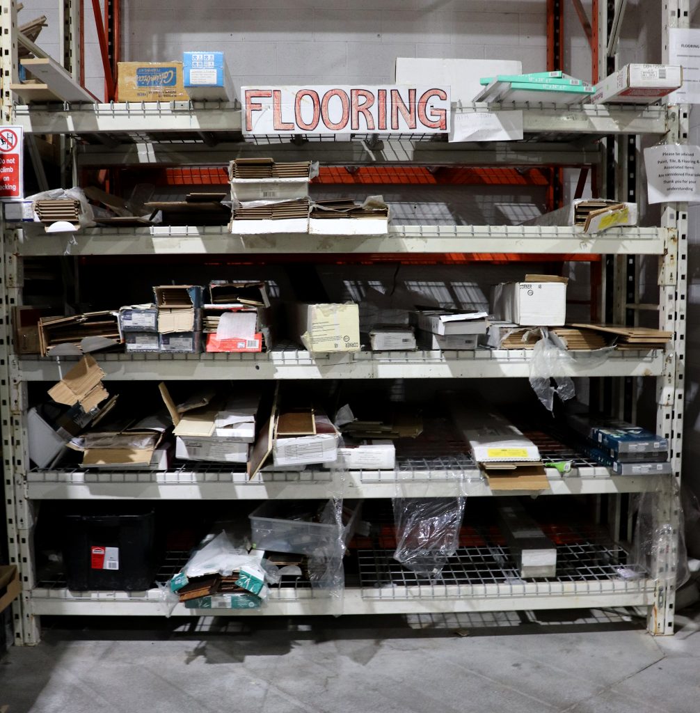The ReStore Flooring Section