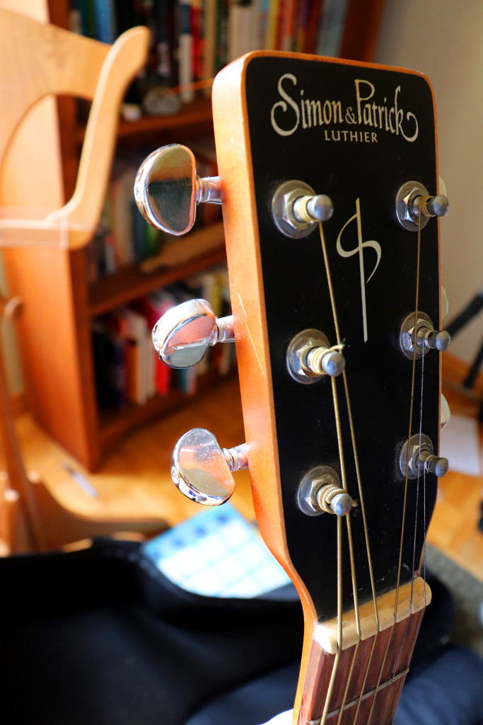 Guitar in instrument storage 