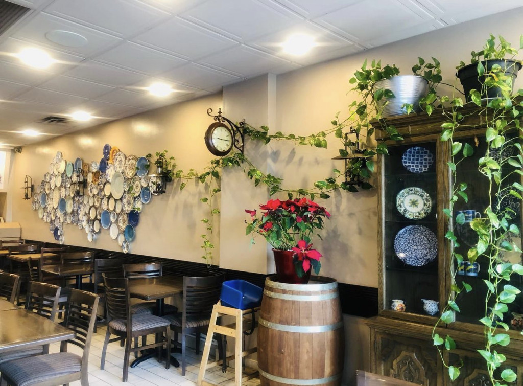 Interior of the Souvlaki Hut Greek Taverna