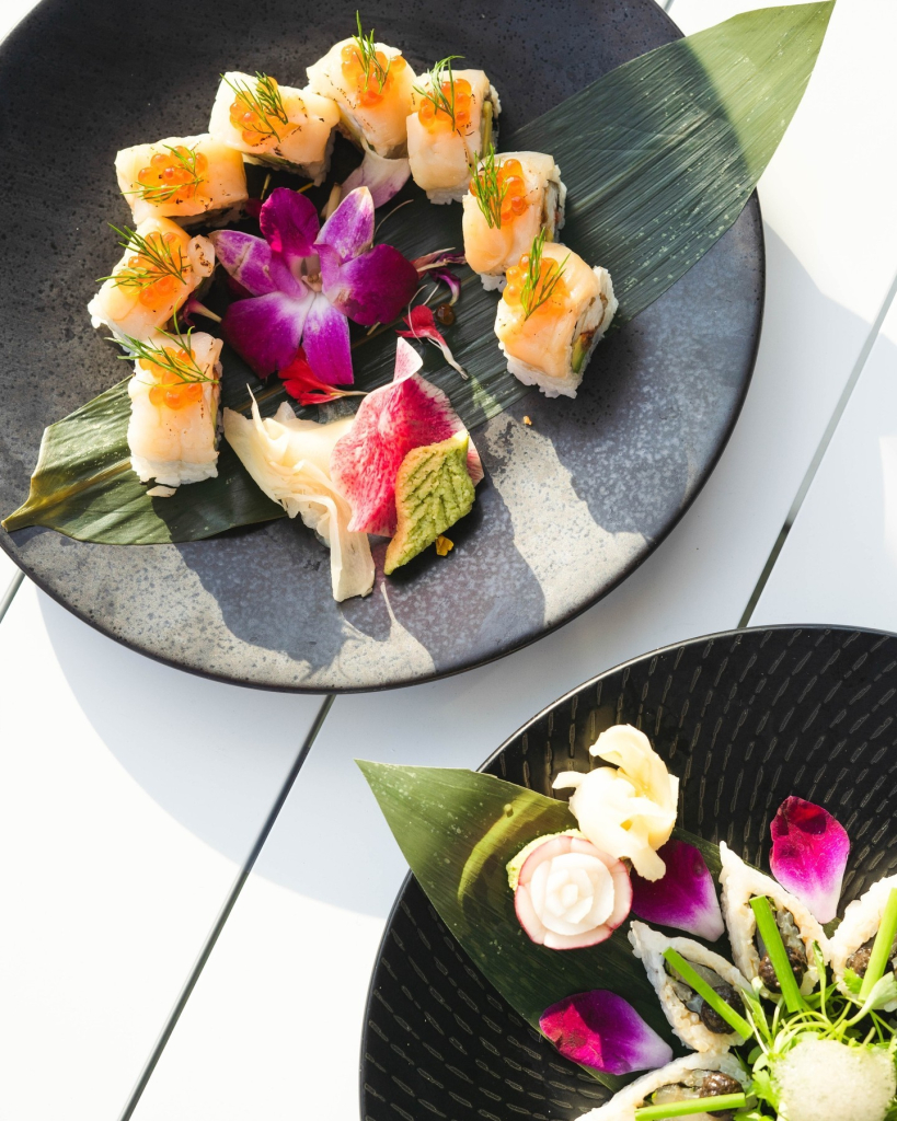 Carefully plated sushi from Valerie Toronto