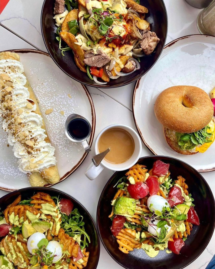 Various brunch dishes from OEB Breakfast Co.