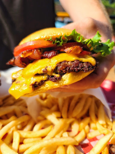 Hamburger and French Fries from RUDY