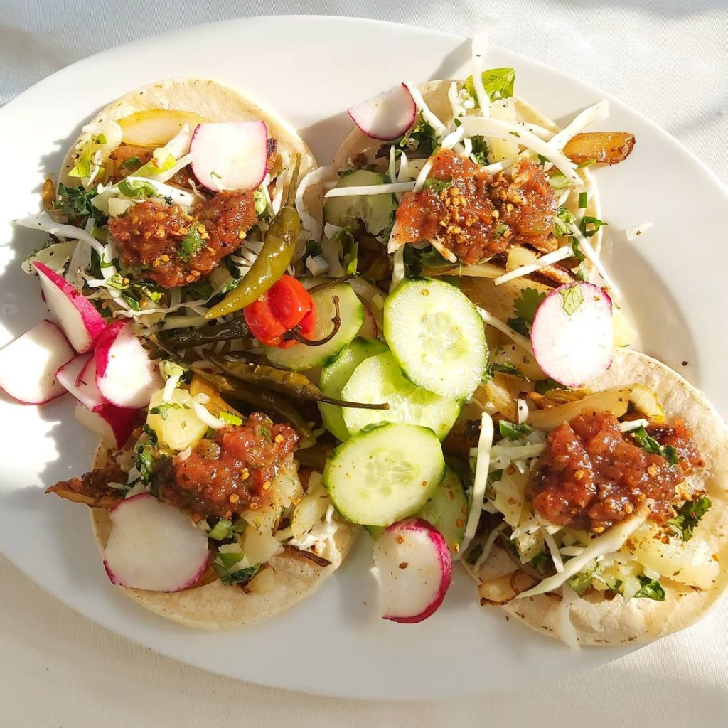 Tacos Al Pastor specialty from El Sol
