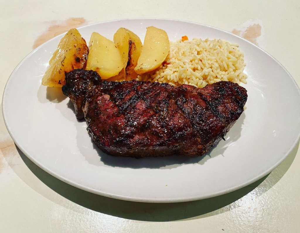 Steak dinner from Athens Restaurant