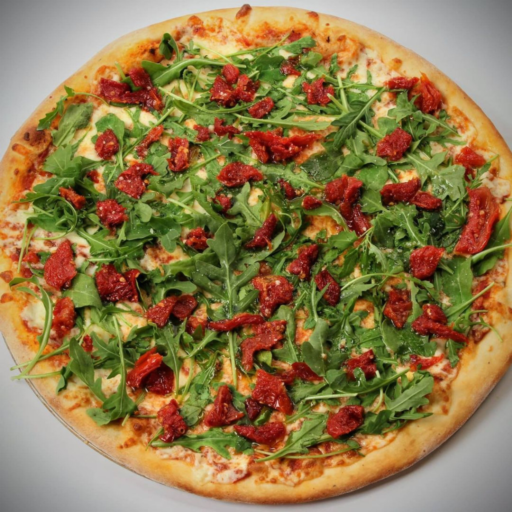 Arugula pizza from Tony’s Panini & Pizza