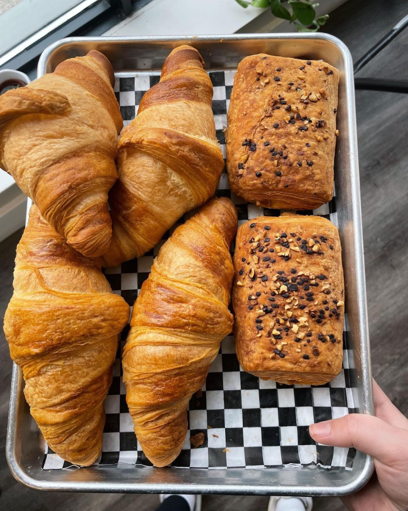 Croissants and pain au chocolat from Daly Grind Cafe