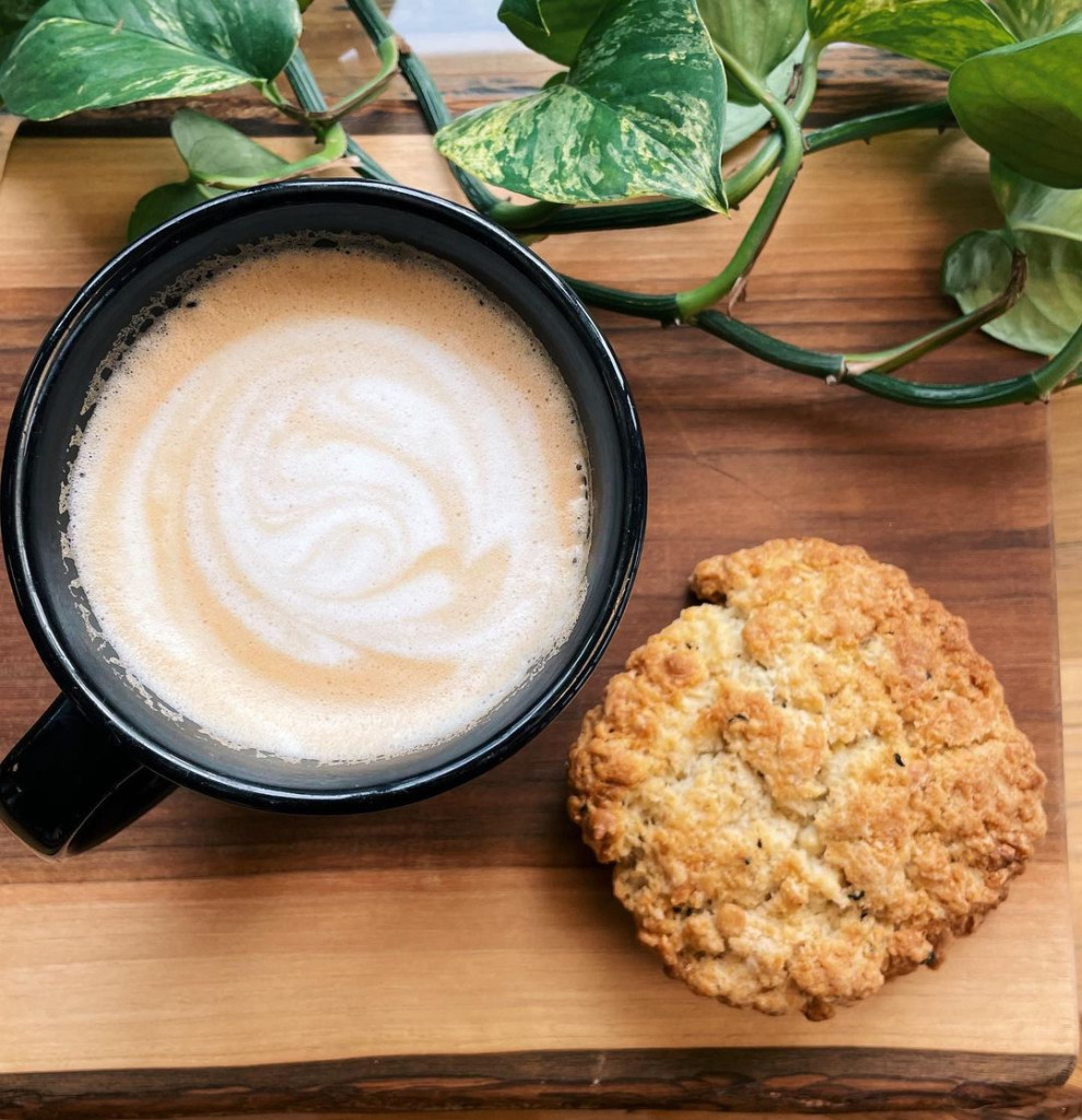 Fresh coffee and fresh scones from Daly Grind Cafe