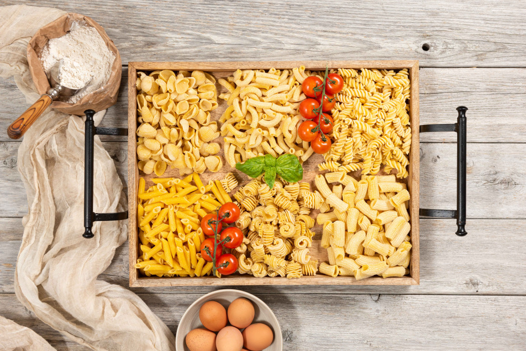 Various types of pasta from Palma Pasta